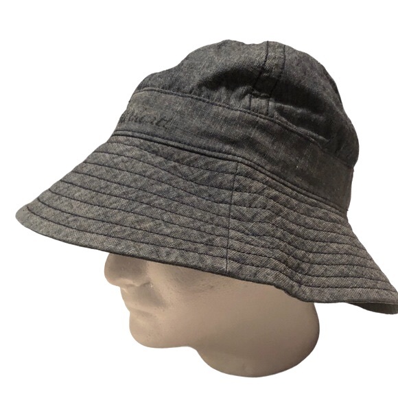 Carhartt Accessories - CARHARTT Blue Denim 100% Cotton Vintage Look Rolette Bucket Hat Size S / M - 22”